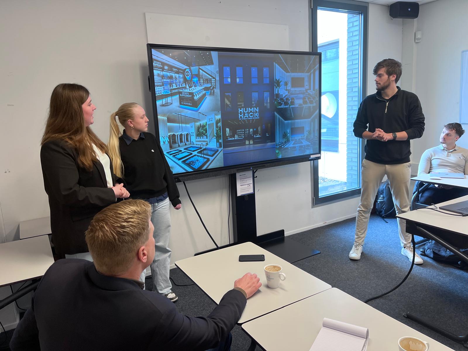 Presentatie retailstudenten NHL Stenden duurzame onderneming in binnenstad 3