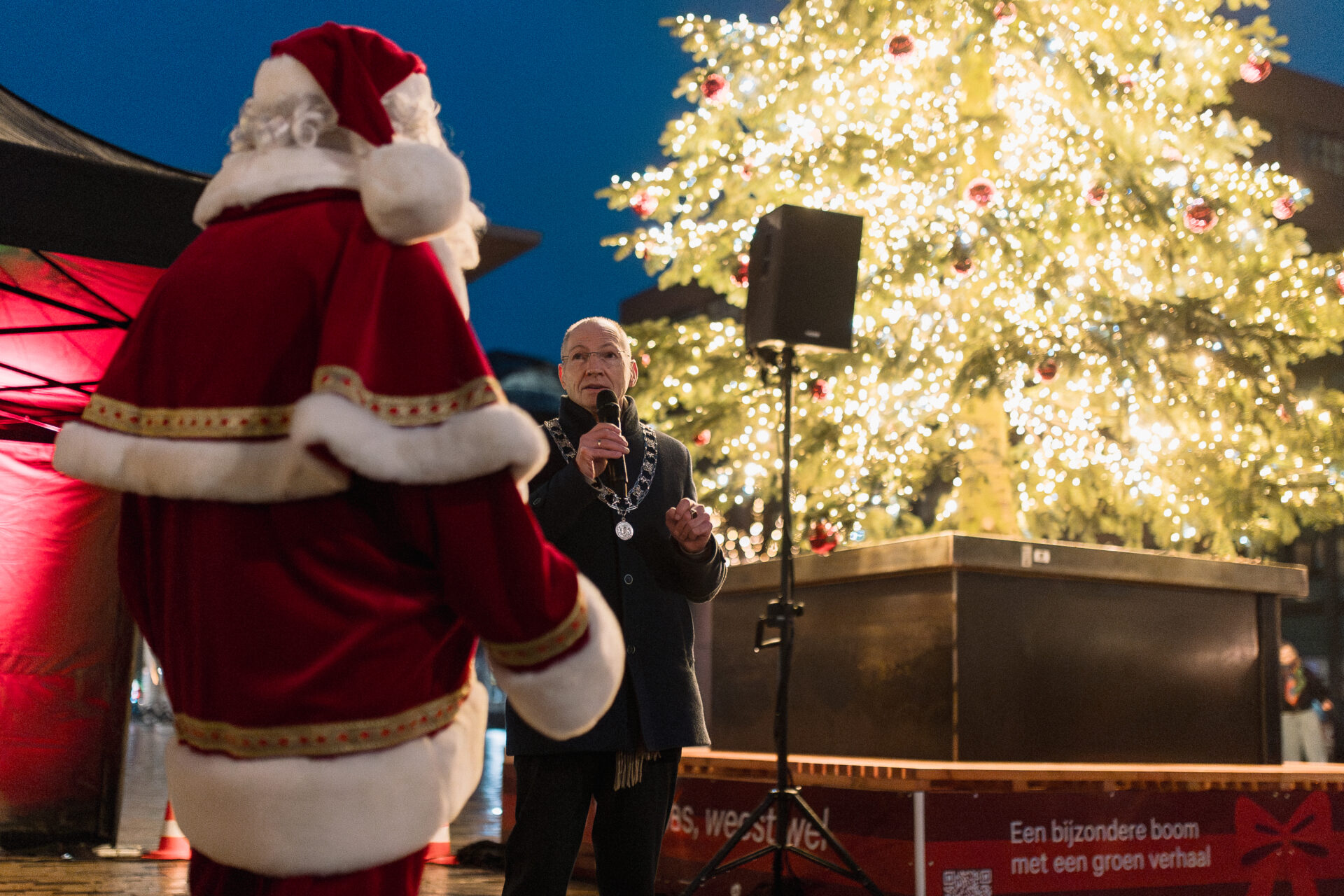 Duurzame kerstboom in Leeuwarden