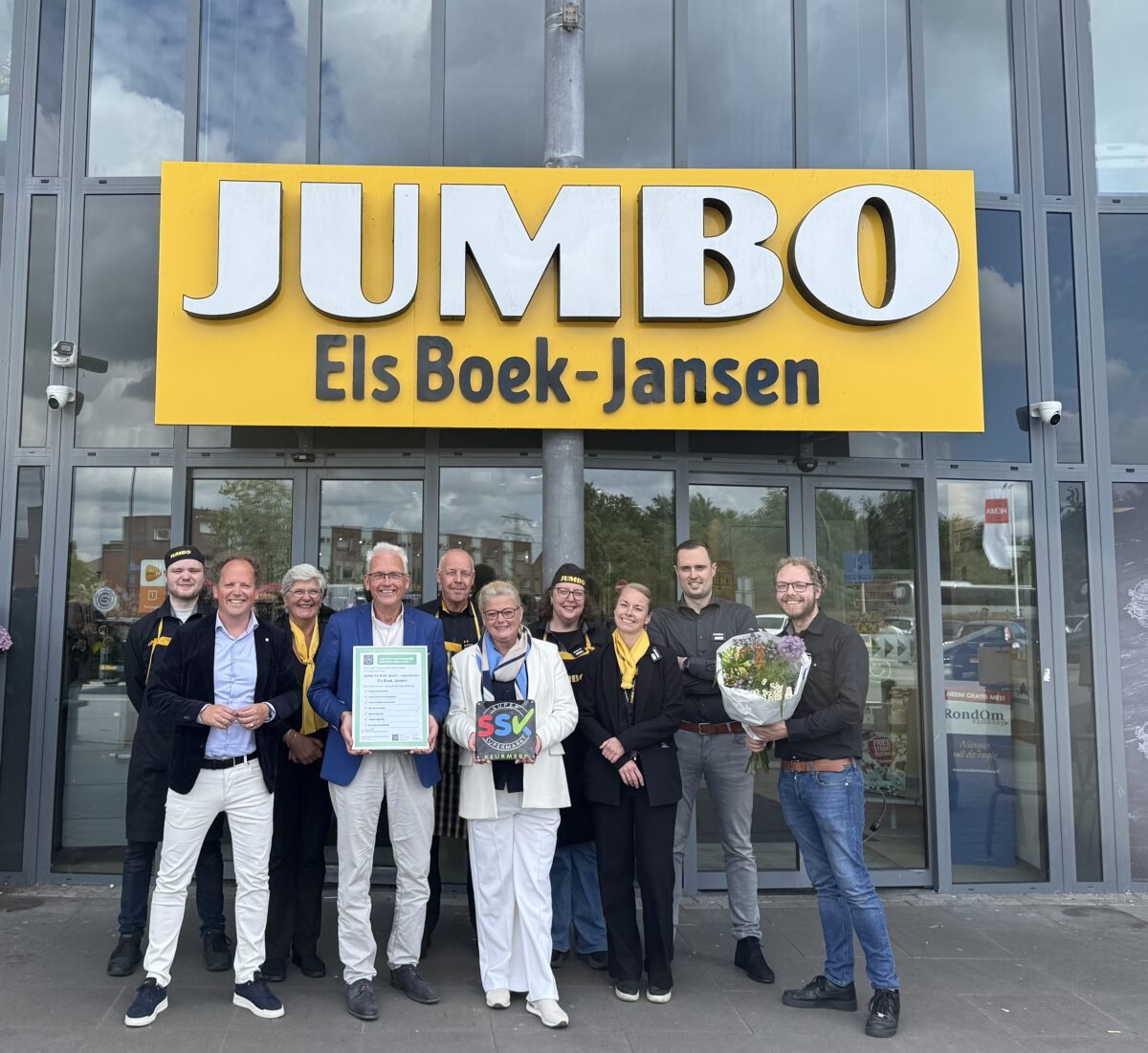 Jumbo Els Boek Jansen ontvangt het Super Supermarkt Keurmerk