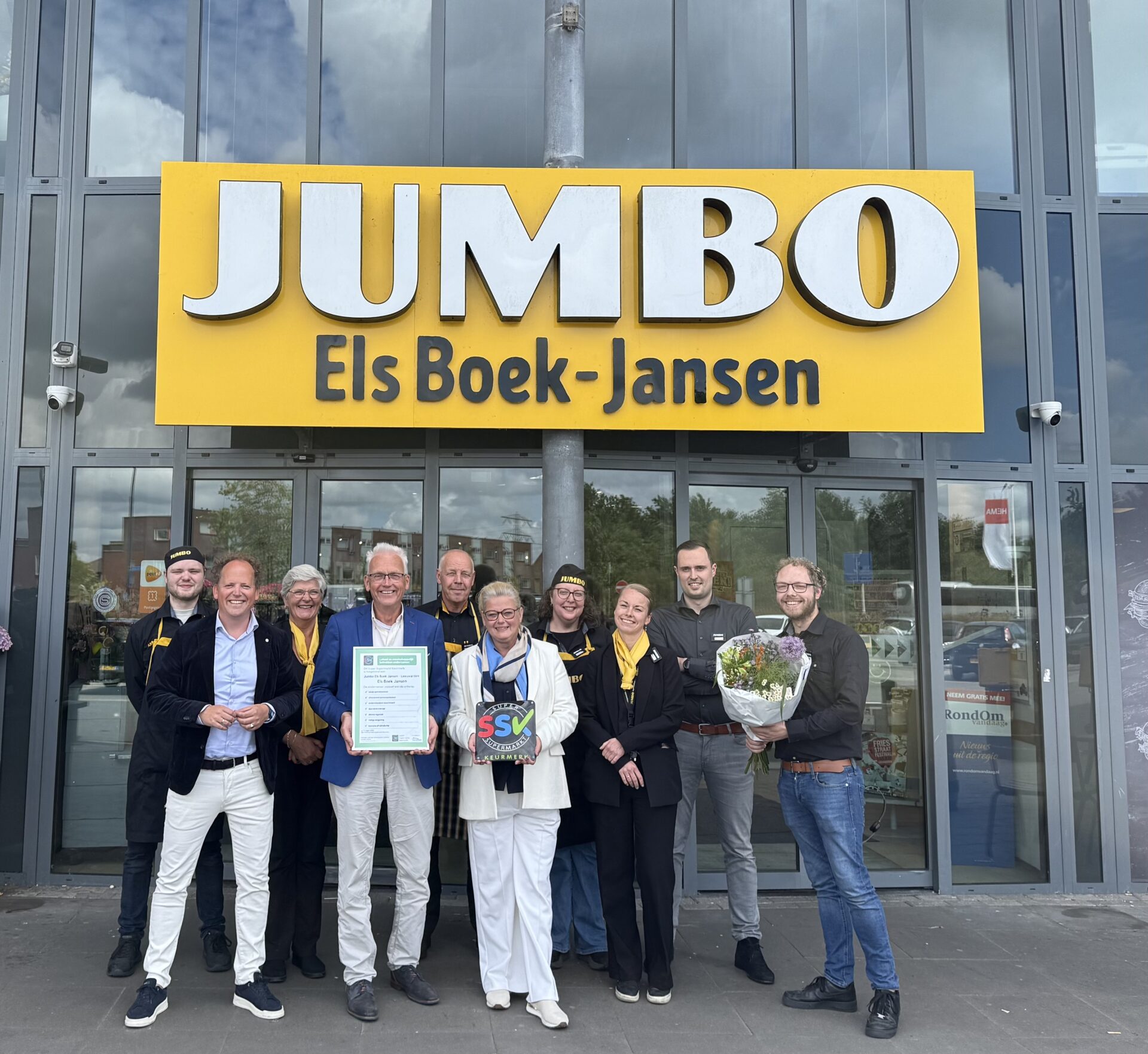 Jumbo Els Boek Jansen ontvangt het Super Supermarkt Keurmerk