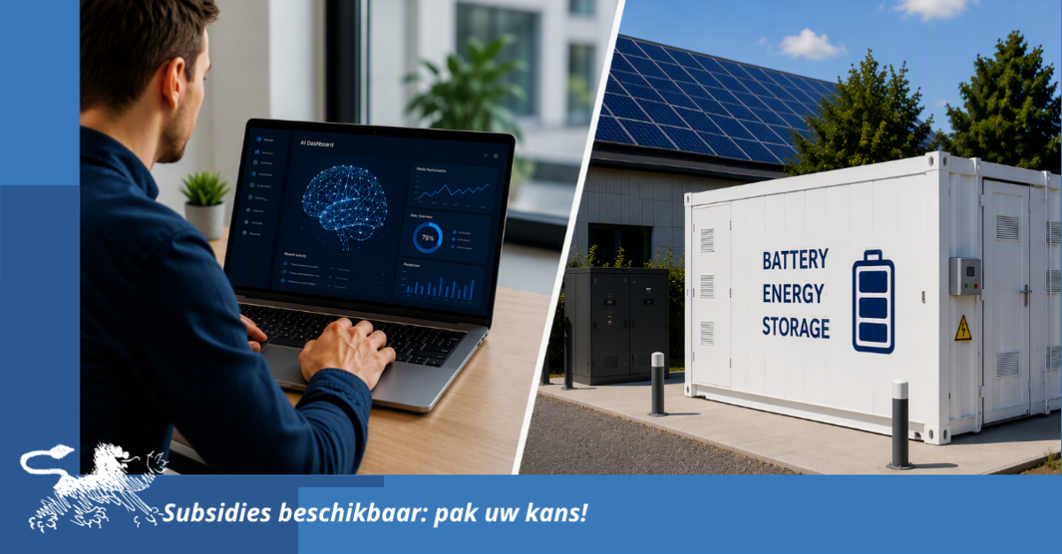 Subsidie beschikbaar voor innovatieve en duurzame investeringen